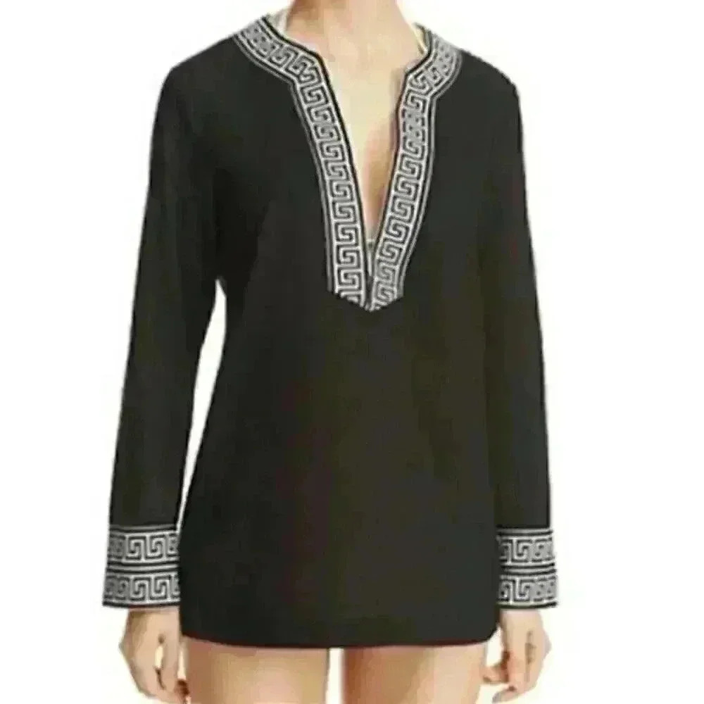 The Macbeth Collection NWT by Margaret Josephs Women’s V-Neck Swim Top Cover-Up